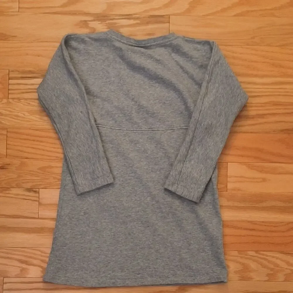 COS, Long Sleeve Sweatshirt Dress/Tunic w/ Gold Accent, Size 8/10 EUC